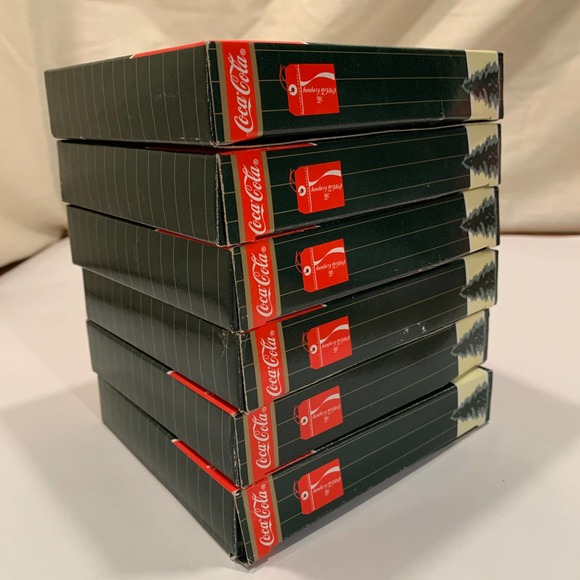 Trim-A-Tree Coca-Cola Ornaments Exclusively sold at Target 1996 Set of 6 - Picture 4 of 4